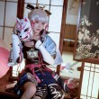 纯净唯美阿包也是兔娘cos温泉女巫美图欣赏